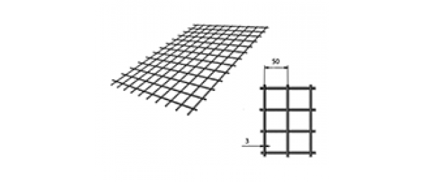 Сетка сварная (дорожная) 50х50х3мм 1х2м купить с доставкой в Луховицах